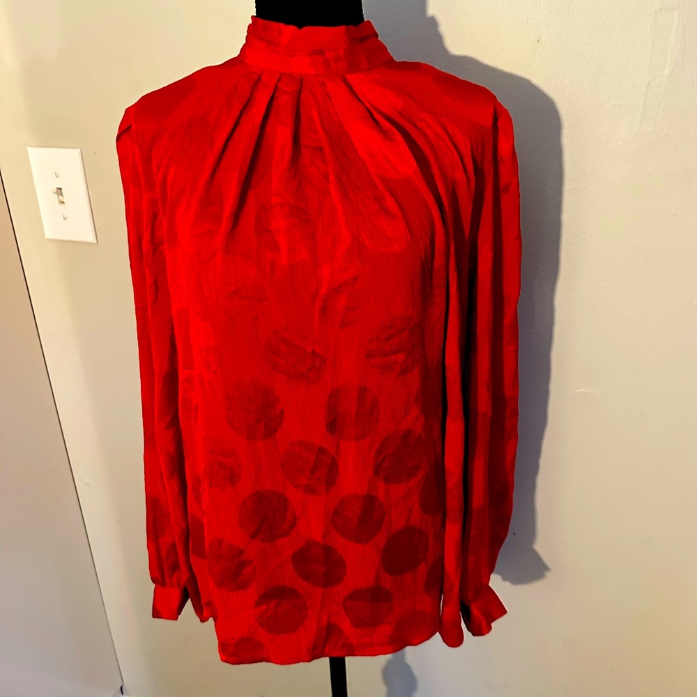 Who what wear. XXL red mock neck top.
